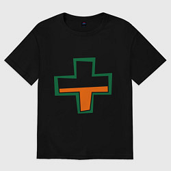 Футболка оверсайз женская TF2 Health, цвет: черный