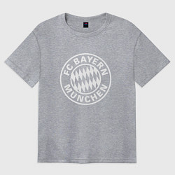 Футболка оверсайз женская FC Bayern Munchen, цвет: меланж