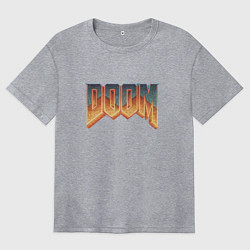 Женская футболка оверсайз DOOM