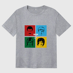 Женская футболка оверсайз Queen Hot Space