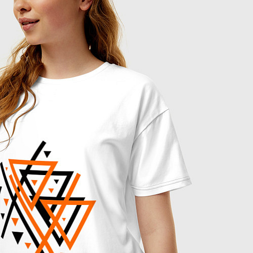 Женская футболка оверсайз Paul van Dyk: Chaos / Белый – фото 3