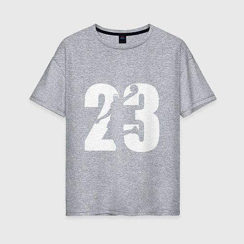 Женская футболка оверсайз LeBron 23 / Меланж – фото 1