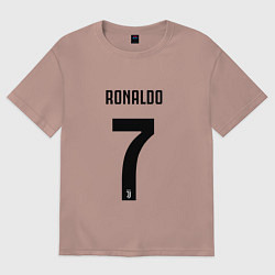 Футболка оверсайз женская RONALDO 7, цвет: пыльно-розовый