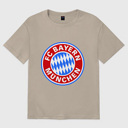 Футболка оверсайз женская Bayern Munchen FC, цвет: миндальный