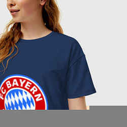 Футболка оверсайз женская Bayern Munchen FC, цвет: тёмно-синий — фото 2