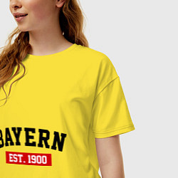 Футболка оверсайз женская FC Bayern Est. 1900, цвет: желтый — фото 2