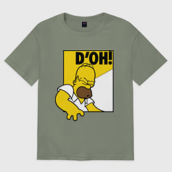 Футболка оверсайз женская Homer D'OH!, цвет: авокадо