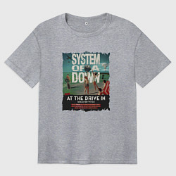 Футболка оверсайз женская System of a Down, цвет: меланж