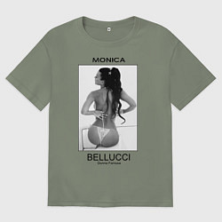 Женская футболка оверсайз Monica Bellucci: Donna Famosa