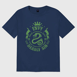 Футболка оверсайз женская Envy: Deadly Sin, цвет: тёмно-синий