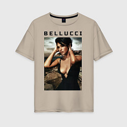 Женская футболка оверсайз Monica Bellucci: Dress