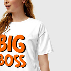 Футболка оверсайз женская Big Boss, цвет: белый — фото 2