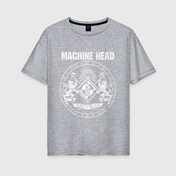 Футболка оверсайз женская Machine Head MCMXCII, цвет: меланж