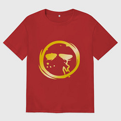 Футболка оверсайз женская Danny, цвет: красный