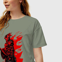 Футболка оверсайз женская Убийца гоблинов, цвет: авокадо — фото 2