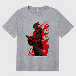 Футболка оверсайз женская Убийца гоблинов, цвет: меланж