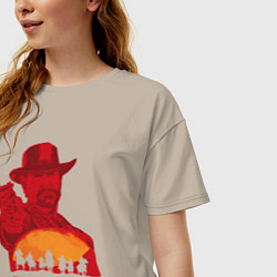 Футболка оверсайз женская Red Dead Redemption 2, цвет: миндальный — фото 2