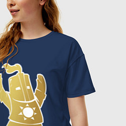 Футболка оверсайз женская Praise the Sun!, цвет: тёмно-синий — фото 2