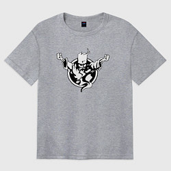 Футболка оверсайз женская Thunderdome logo, цвет: меланж