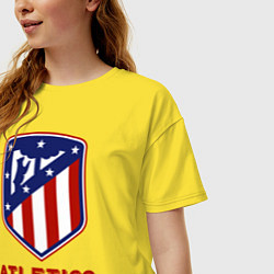 Футболка оверсайз женская Atlecito de Madrid, цвет: желтый — фото 2