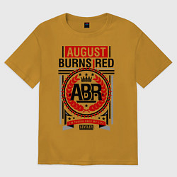 Футболка оверсайз женская August Burns Red, цвет: горчичный