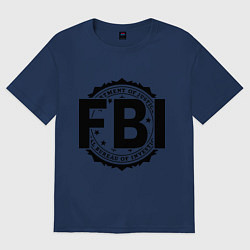 Футболка оверсайз женская FBI Agency, цвет: тёмно-синий
