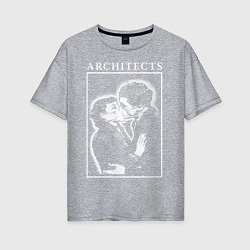 Футболка оверсайз женская Architects: Love, цвет: меланж