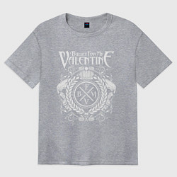 Футболка оверсайз женская Bullet For My Valentine, цвет: меланж