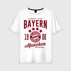 Футболка оверсайз женская Bayern Munchen 1900, цвет: белый