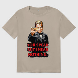 Женская футболка оверсайз Gatsby: You Speak