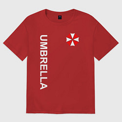 Футболка оверсайз женская UMBRELLA CORP, цвет: красный