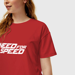 Футболка оверсайз женская Need for Speed, цвет: красный — фото 2