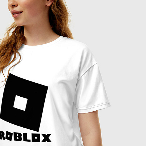 Женская футболка оверсайз ROBLOX / Белый – фото 3
