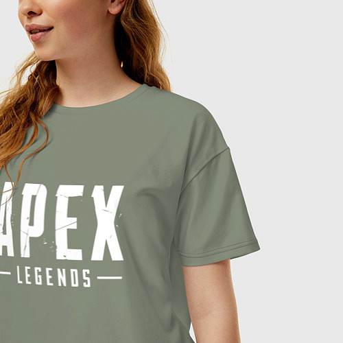 Женская футболка оверсайз Apex Legends / Авокадо – фото 3