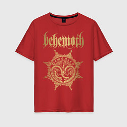 Футболка оверсайз женская Behemoth: Demonica, цвет: красный