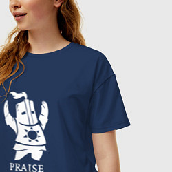 Футболка оверсайз женская Praise the Sun, цвет: тёмно-синий — фото 2