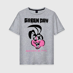 Футболка оверсайз женская Green Day: Awesome as FCK, цвет: меланж