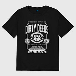 Футболка оверсайз женская AC/DC: Dirty Deeds, цвет: черный