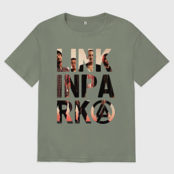 Футболка оверсайз женская Linkin Park, цвет: авокадо