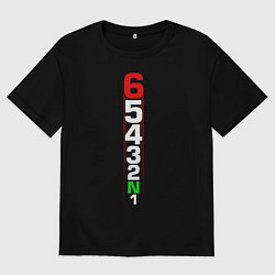 Футболка оверсайз женская Скорости мотоцикла, цвет: черный