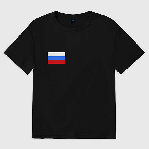 Женская футболка оверсайз RUS 116 / Черный – фото 1