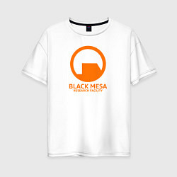 Футболка оверсайз женская Black Mesa: Research Facility, цвет: белый