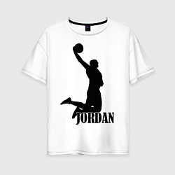 Футболка оверсайз женская Jordan Basketball, цвет: белый