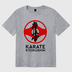Футболка оверсайз женская Karate Kyokushin, цвет: меланж