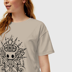 Футболка оверсайз женская Hollow Knight, цвет: миндальный — фото 2