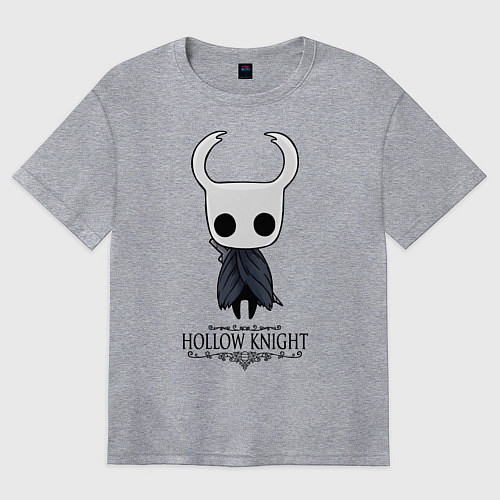 Женская футболка оверсайз Hollow Knight / Меланж – фото 1