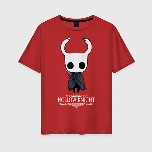 Женская футболка оверсайз Hollow Knight / Красный – фото 1