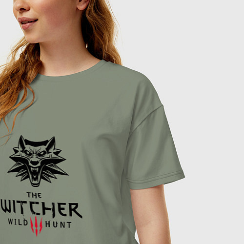 Женская футболка оверсайз THE WITCHER 3:WILD HUNT / Авокадо – фото 3