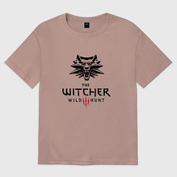 Футболка оверсайз женская THE WITCHER 3:WILD HUNT, цвет: пыльно-розовый