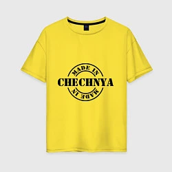 Футболка оверсайз женская Made in Chechnya, цвет: желтый